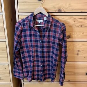 Stetson Classic Plaid Pearl Snap Button Down Size Medium